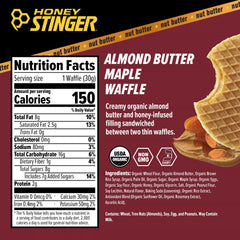 Honey Stinger ingredient label detail showing organic and non-GMO benefits