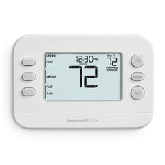 Honeywell Home front view showing thermostat face and buttons for easy control