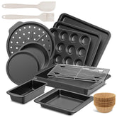 HONGBAKE front view of complete 12-piece set showing organization and variety
