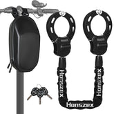 Honszex front view of lock showing compact heavy-duty design and clear strength