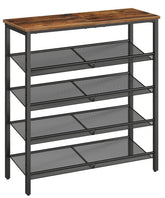 HOOBRO front view shoe rack organized and space-saving benefit