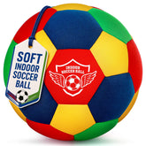 HopeRock front view of size 4 indoor soccer ball showing safe design and portability