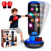 HopeRock front view of punching bag showing durable design and fun look