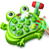 HopeRock front view showing colorful frog targets and lights, encourages engagement