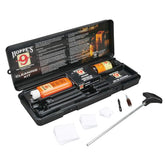 Hoppe's front box view showing organized kit for easy transport and storage