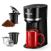 Horavie front view showing compact brewer and easy access, ideal for small kitchens
