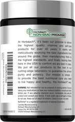 Horbäach open bottle with capsules spilling illustrating convenient daily supply