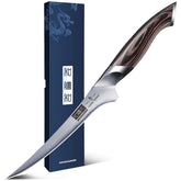 HOSHANHO front view showing packaging and knife ready for use and gifting