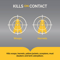 HOT SHOT nozzle closeup highlighting precision spray for safer distance use