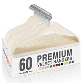 HOUSE DAY front view pack of 60 hangers showing neat storage benefit