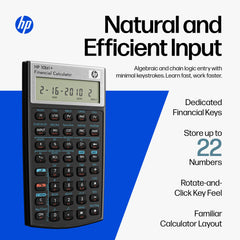 HP 10bII+ in travel case demonstrating protection and portability