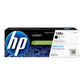 HP 138X front packaging showing cartridge and compatibility