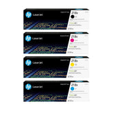 HP front packaging of 218X 4-pack showing product and compatibility benefits