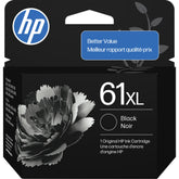 HP 61XL front packaging showing cartridge and compatibility for reliable printing