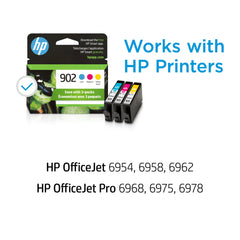 HP 902 cyan cartridge nozzle close-up demonstrating reliable ink flow