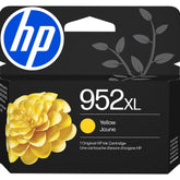 HP 952XL yellow front view showing cartridge and label for quick identification