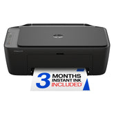 HP DeskJet 2955 front view showing compact design and controls for easy placement