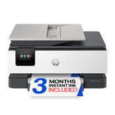 HP OfficeJet Pro 8135 front view showing compact design and control panel — reliable performance
