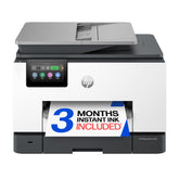 HP OfficeJet Pro 9135 front view showing compact office footprint and fast output
