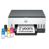 HP front view showing compact printer and easy access for users
