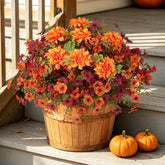 Hrobek front packaging in planter showing vibrant fall curb appeal