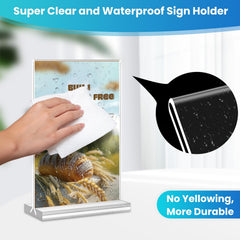 HRSDEIE double-sided displays two cards to double visible promotions