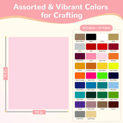 HTVRONT color swatches array highlighting 33 matte shades for versatile design choices