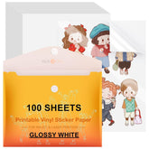 HTVRONT front packaging showing glossy vinyl sheets and quantity benefit