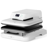 HTVRONT front view showing full 15x15 platen and compact footprint for efficient production