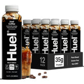 Huel bottle front packaging showing label and benefits