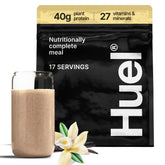 Huel front can showing product branding and convenience