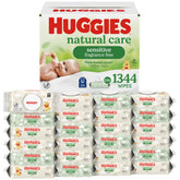 HUGGIES pack front showing unscented 56-count and Disney print for easy identification and appeal