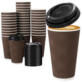 Huifany front view of 16 oz cup pack showing professional swirl pattern