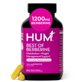 HUM Best of Berberine front packaging showing bottle and label, clear branding and benefit