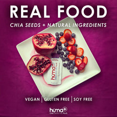 HÜMA CHIA ENERGY GEL assorted flavors displayed offering taste variety