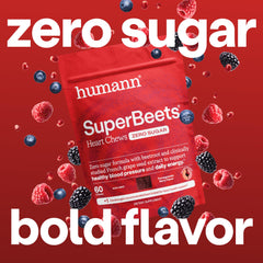 HumanN open bottle with chews spilled, showing portability and zero sugar convenience