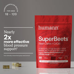 HumanN nutrition label closeup showing ingredient dosages and serving info
