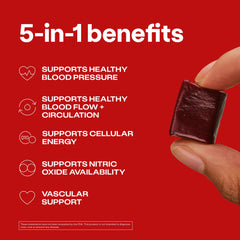 HumanN bottle open with chewable tablets visible demonstrating easy use