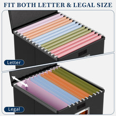 Huolewa open top with hanging files for quick access and organization