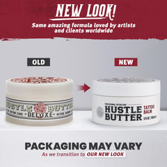 Close-up texture of Hustle Butter Deluxe balm highlighting smooth, spreadable vegan consistency