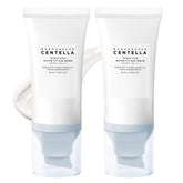 huxihom front packaging showing SPF 50 protection and twin tubes benefit