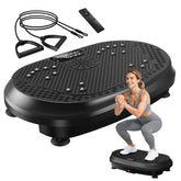 HVX vibration plate front view showing controls and stable base, improving home workouts