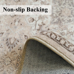 HY HAO YUN LAI non-slip backing detail showing grip on floor and safety benefit