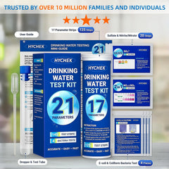 HYCHEK bottle color chart label providing instant visual matching guidance