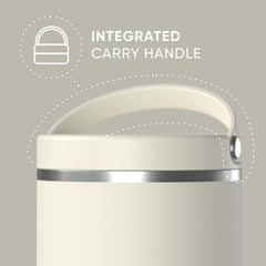 Hydrapeak jar filled with hot soup showing temperature retention benefit