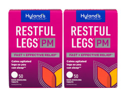 Hyland's front packaging showing product benefits and quick-dissolve feature for easy use