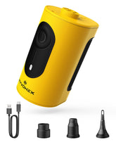 HYVOHEX front view of pump showing controls and benefits of quick inflation