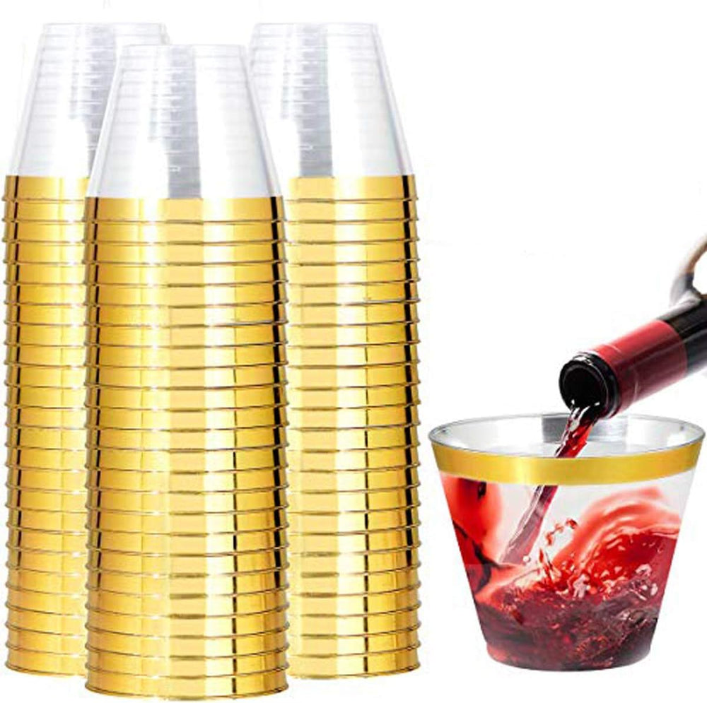 I00000 front packaging showing 200-pack and elegant gold rim benefit convenience