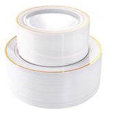 I00000 front packaging showing 102 gold rim plates and quantity benefit