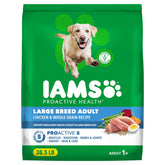 IAMS large breed front packaging showing product benefits and branding